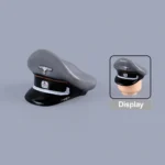 Custom Piece Miniature – German Army (Wehrmacht) Officer Visor Cap (Field Grey & Black) – 3D Print for LEGO minifigure