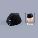 Custom Piece Miniature – German Panzer Side Cap / Schiffchen (Black with Pink Soutache) – 3D Print for LEGO minifigure