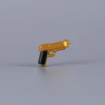 Custom Piece Miniature – Golden M9 Pistol (Gold & Black) – 3D Print for LEGO Minifigure