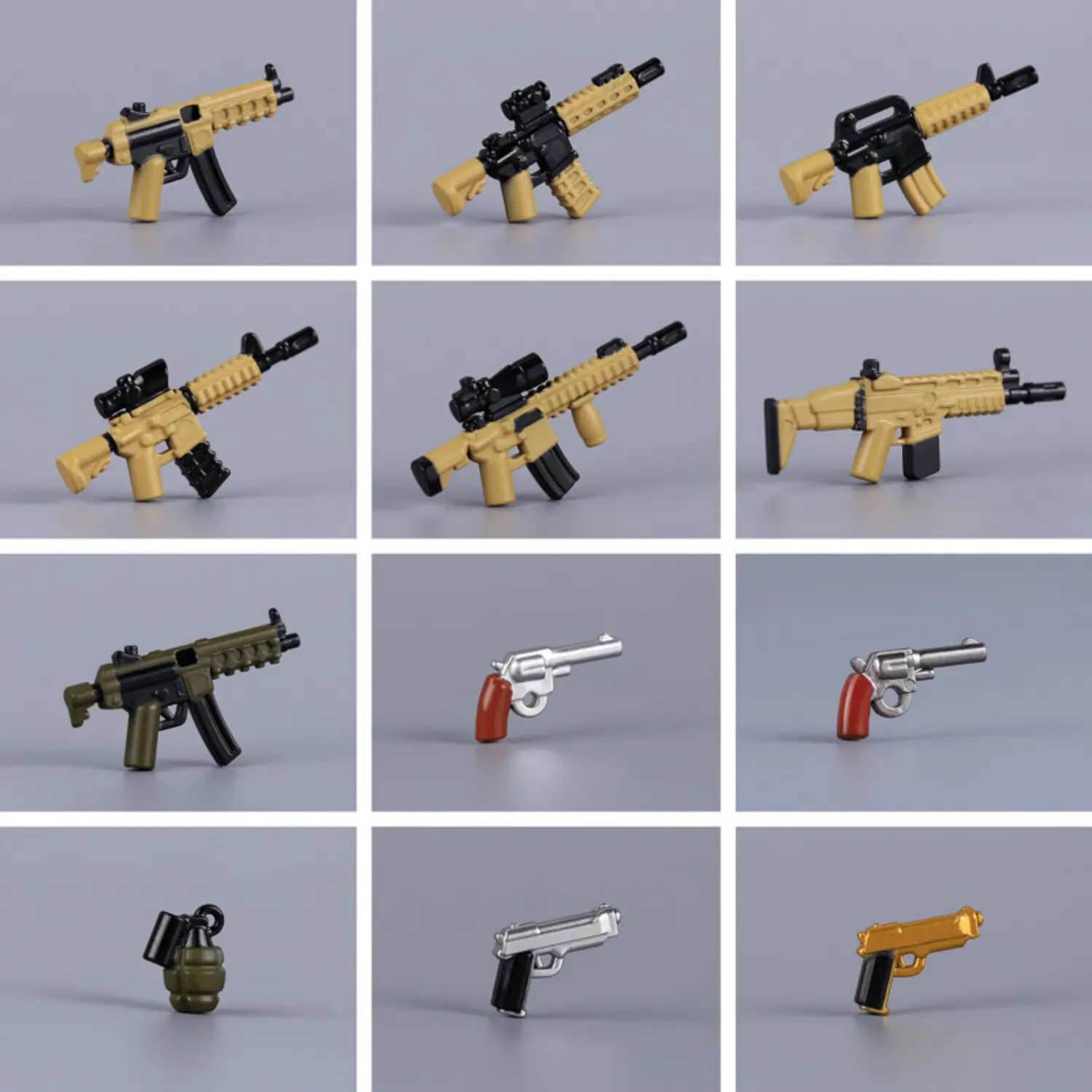 Custom Piece Miniature – Modern Military & Tactical Weapon Accessories – 3D Print for LEGO Minifigure