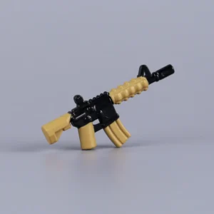 Custom Piece Miniature – Tactical M4A1 Carbine M4A4 (Desert Tan & Black) – 3D Print for LEGO Minifigure