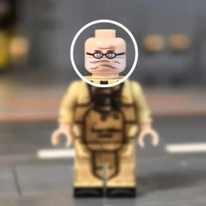 Custom Piece Miniature – WWI Soldier Head with Improvised Gas Mask – 3D Print for LEGO minifigure