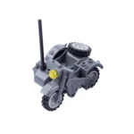 MOC - Dark Grey Military Motorcycle with Sidecar Combination (Reconnaissance Unit) (LEGO Compatible)