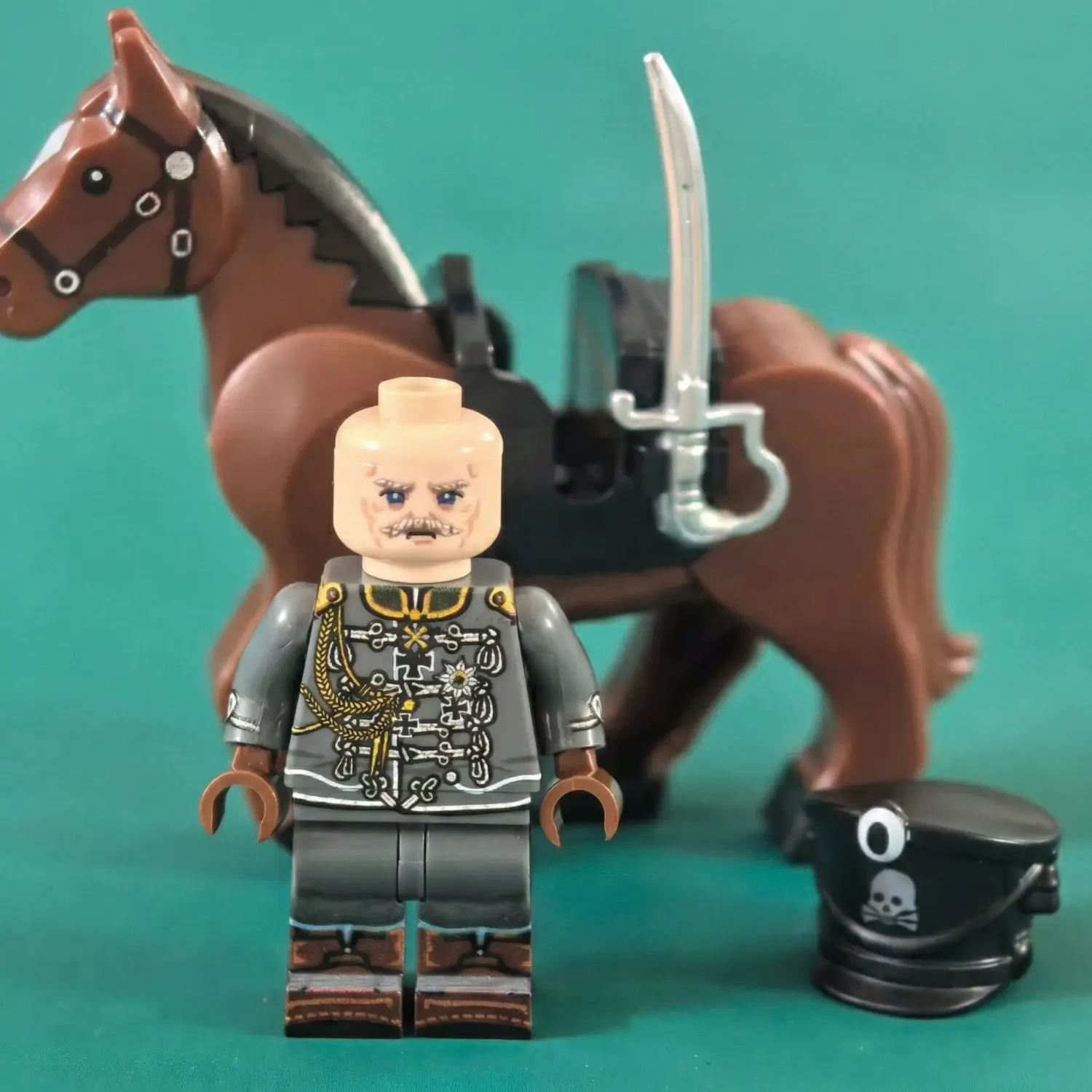 Minifigure - August von Mackensen The Last Hussar German Imperial Army Field Marshals WWI (LEGO Compatible)