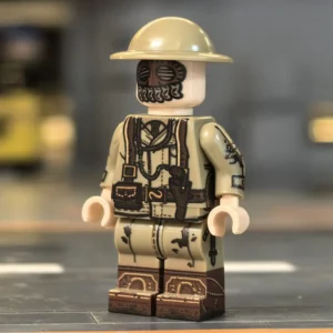 Minifigure - British Tank Corps Crewman (with Splatter Mask) WWI (LEGO Compatible)