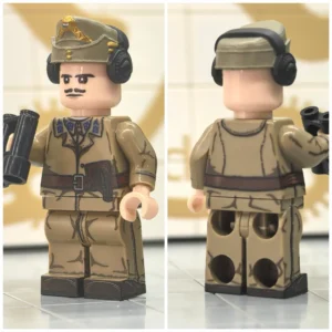 Minifigure - Captain Ervin Tarczay (Hungarian Tank Ace) (LEGO Compatible)