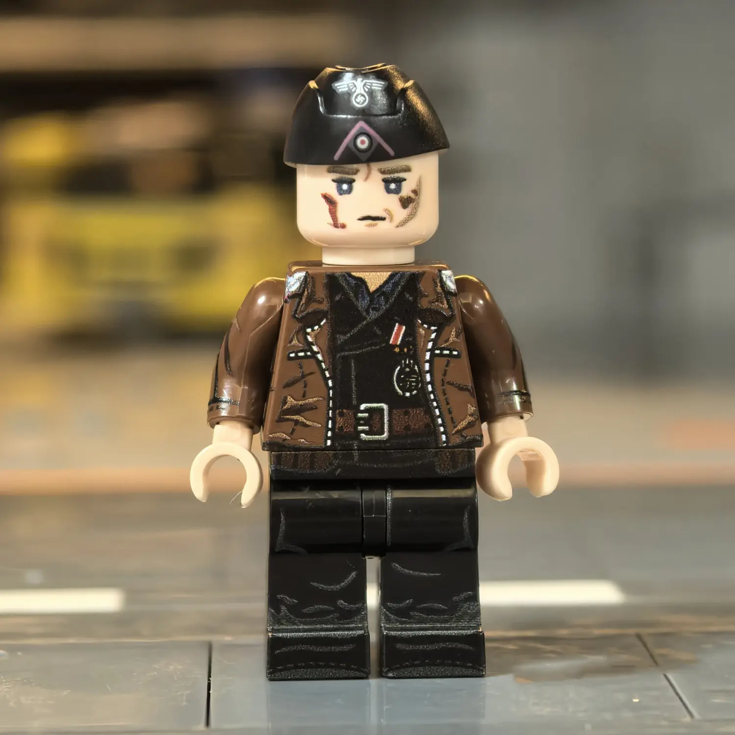 Minifigure - German Panzer Commander (Normandy 1944 Hitlerjugend Division Style) WWII (LEGO Compatible)