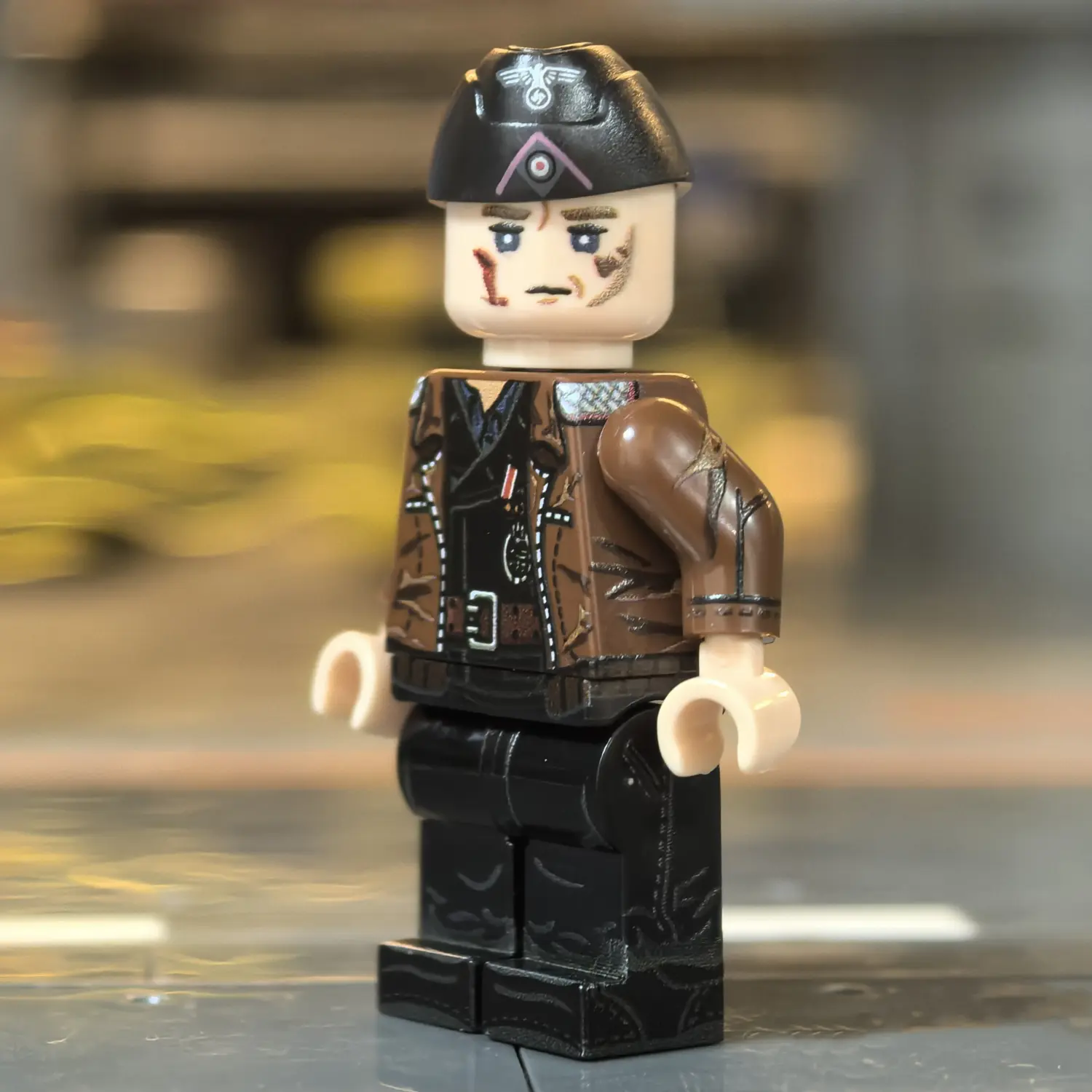 Minifigure - German Panzer Commander (Normandy 1944 Hitlerjugend Division Style) WWII (LEGO Compatible)2