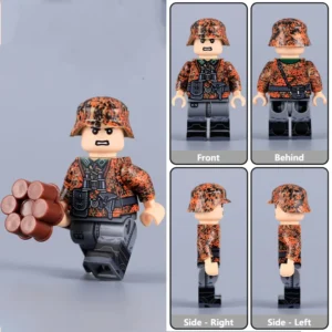 Minifigure - German Waffen-SS Lieutenant (SS-Untersturmführer) WWII (LEGO Compatible)