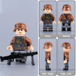 Minifigure - German Waffen-SS Machine Gunner (MG Gunner) WWII (LEGO Compatible)