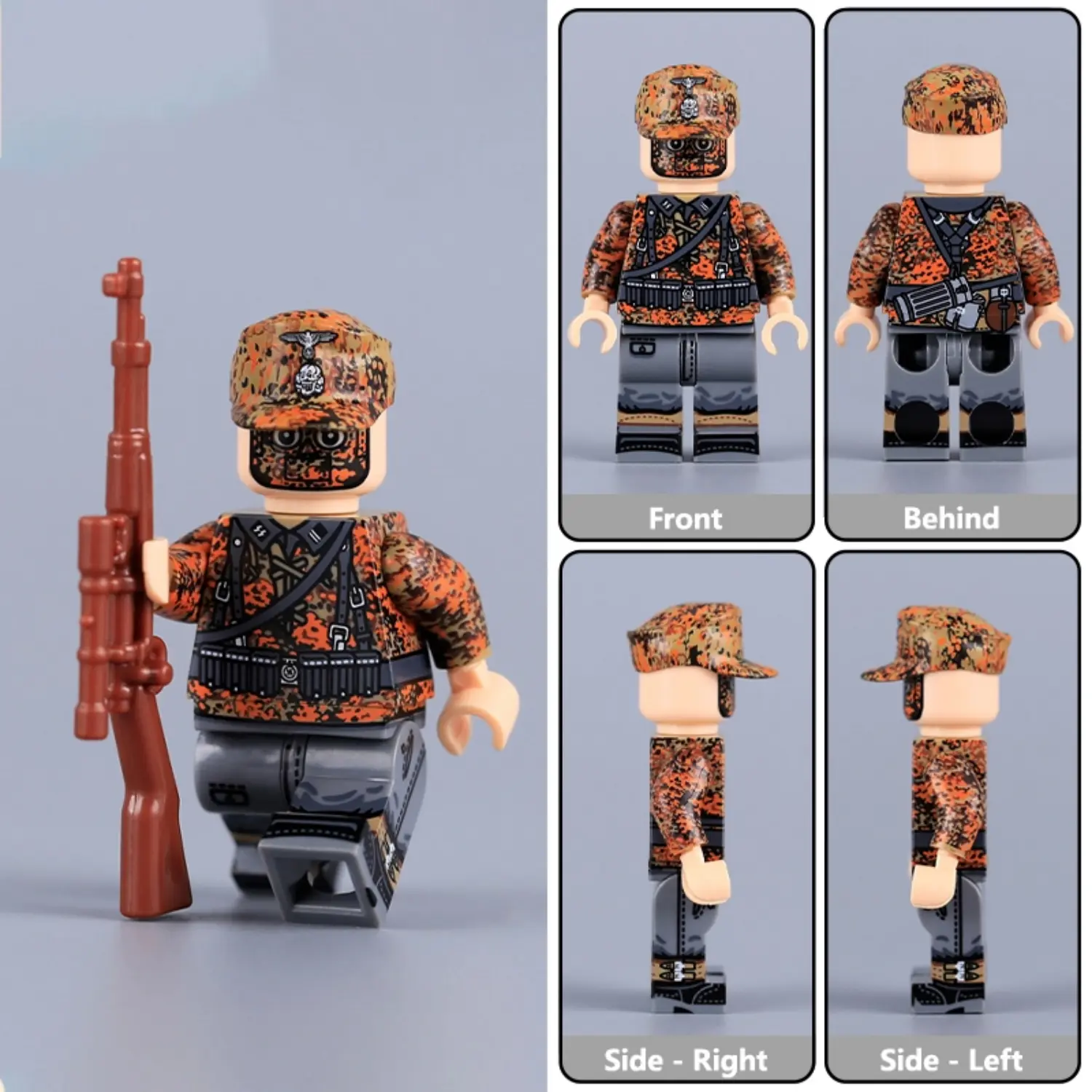 Minifigure - German Waffen-SS Sniper WWII (LEGO Compatible)