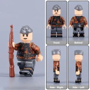 Minifigure - German Waffen-SS Soldier (G43 Infantry) WWII (LEGO Compatible)