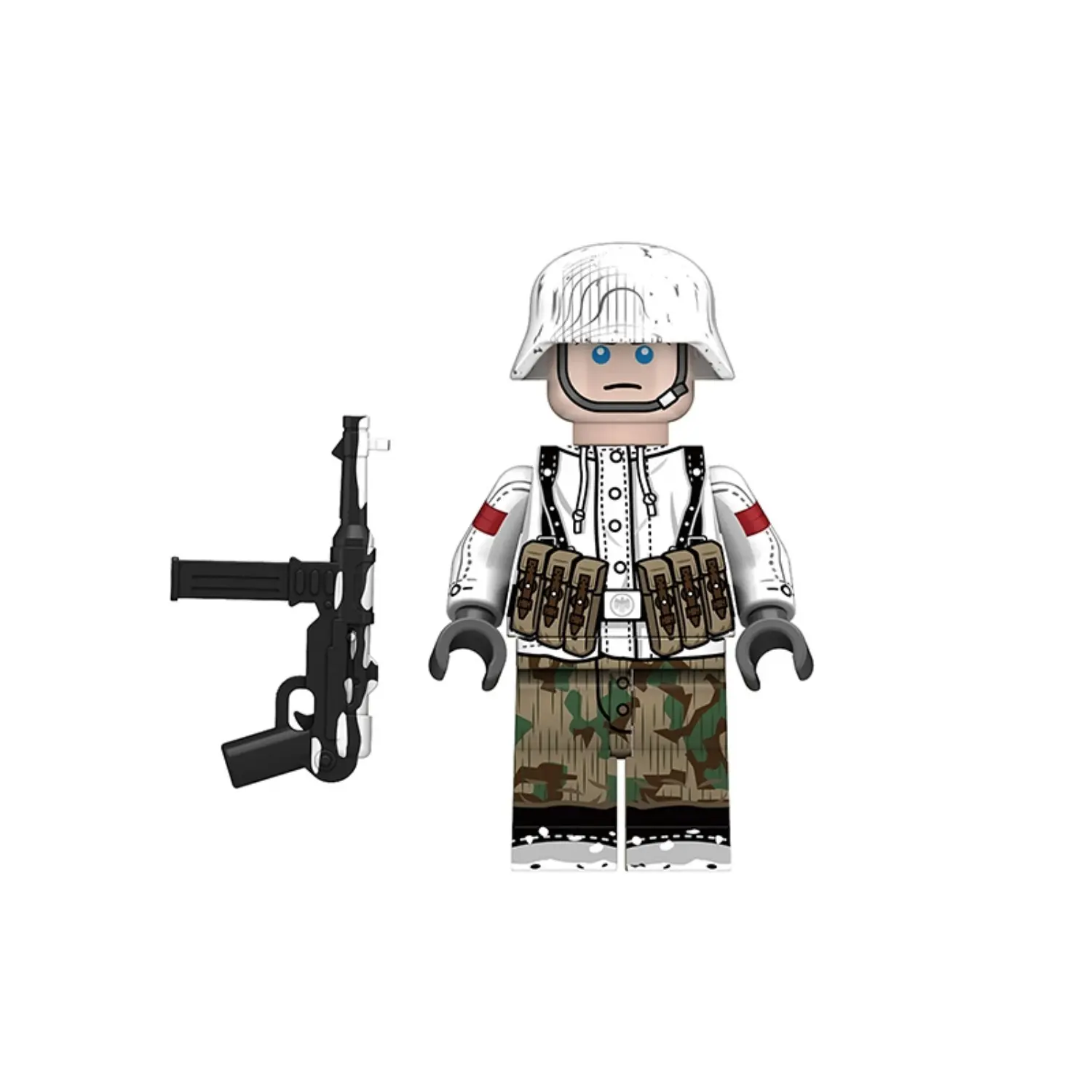 Minifigure - German Wehrmacht Winter Soldier NCO (Non-Commissioned Officer) WWII (LEGO Compatible) Minifigure - German Wehrmacht Winter Soldier NCO (Non-Commissioned Officer) WWII (LEGO Compatible)