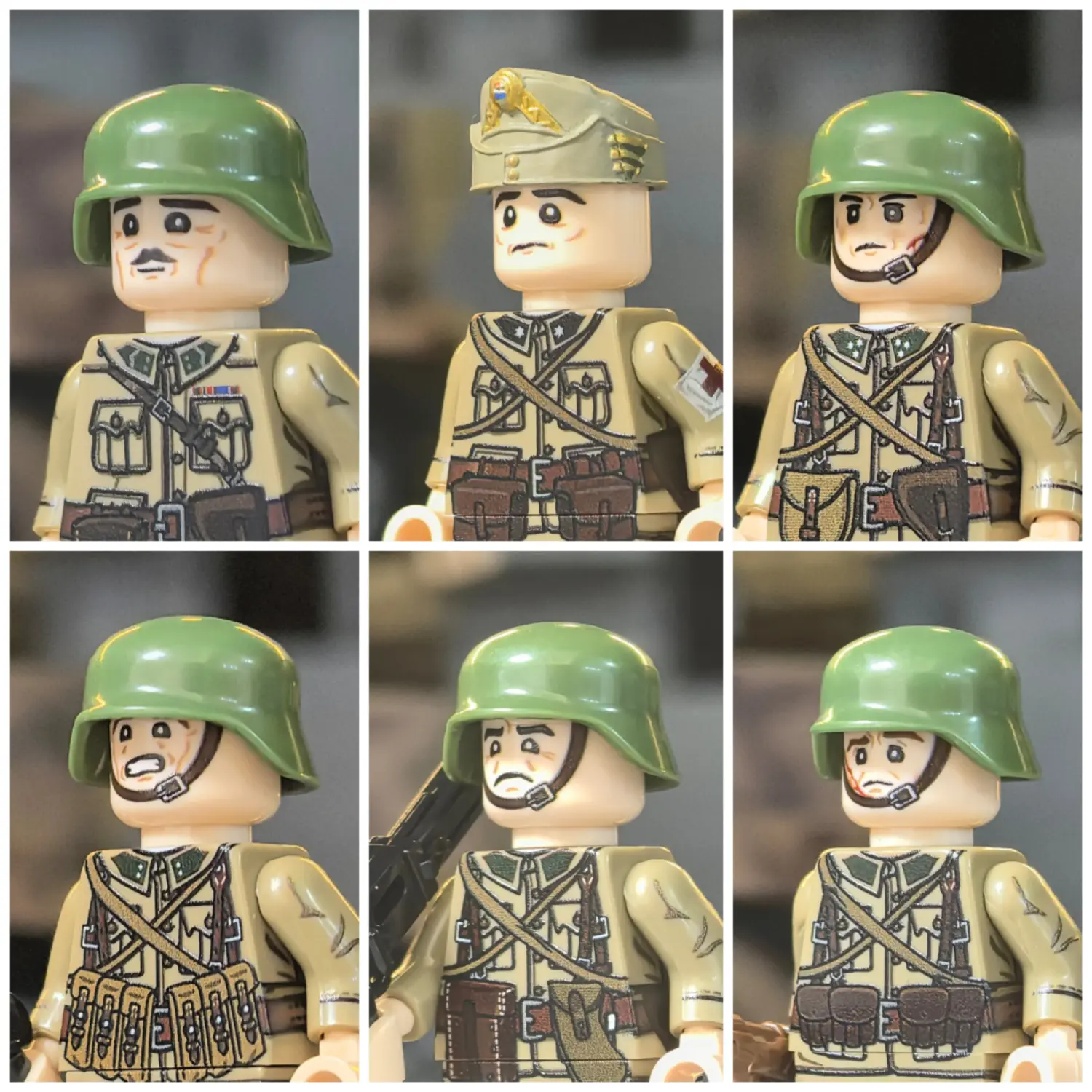 Minifigure - Royal Hungarian Army Infantry Squad WWII (LEGO Compatible)