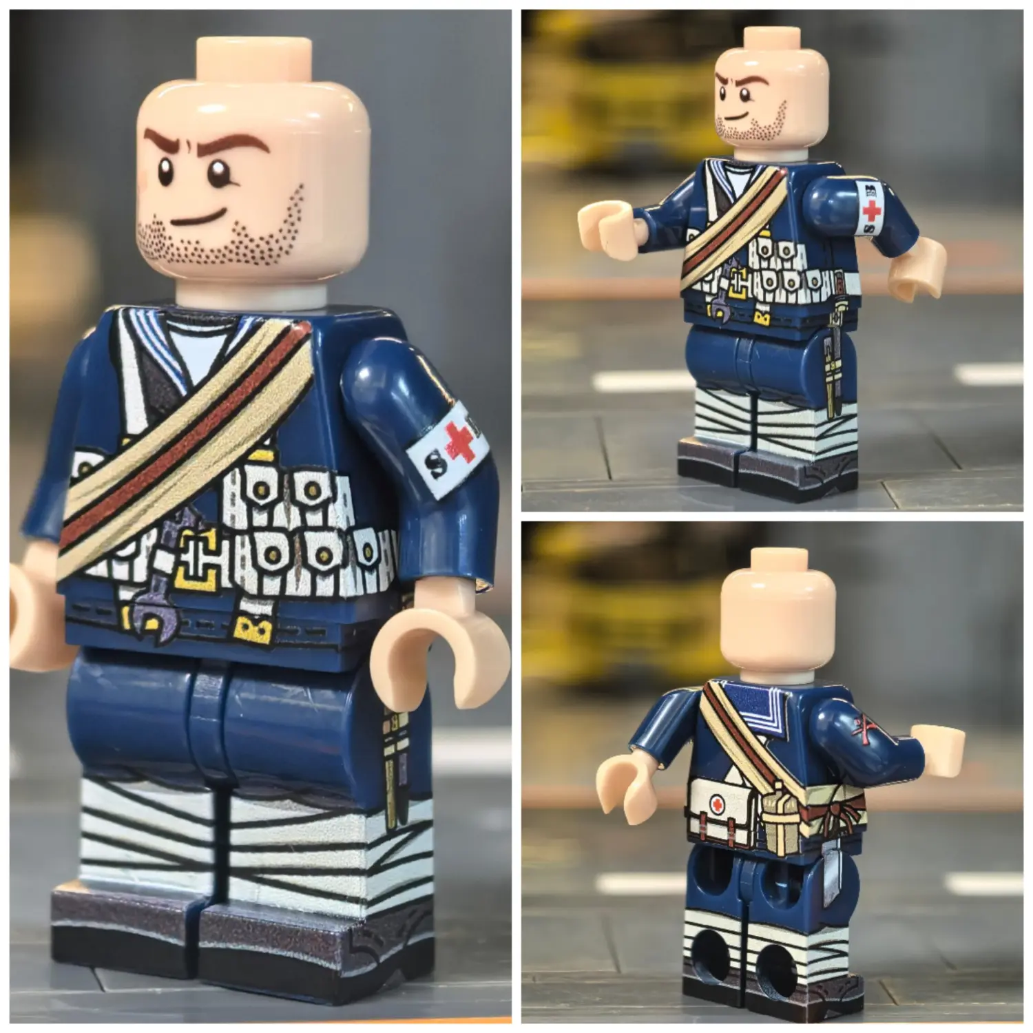 Minifigure - Royal Naval Division (RND) Medic Sick Berth Attendant (SBA) (The Doc of the Trenches) WWI (LEGO Compatible) Minifigure - Royal Naval Division (RND) Medic Sick Berth Attendant (SBA) (The Doc of the Trenches) WWI (LEGO Compatible)