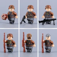 Minifigure - Waffen-SS Infantry Squad equipped in camouflage WWII (LEGO Compatible) 2