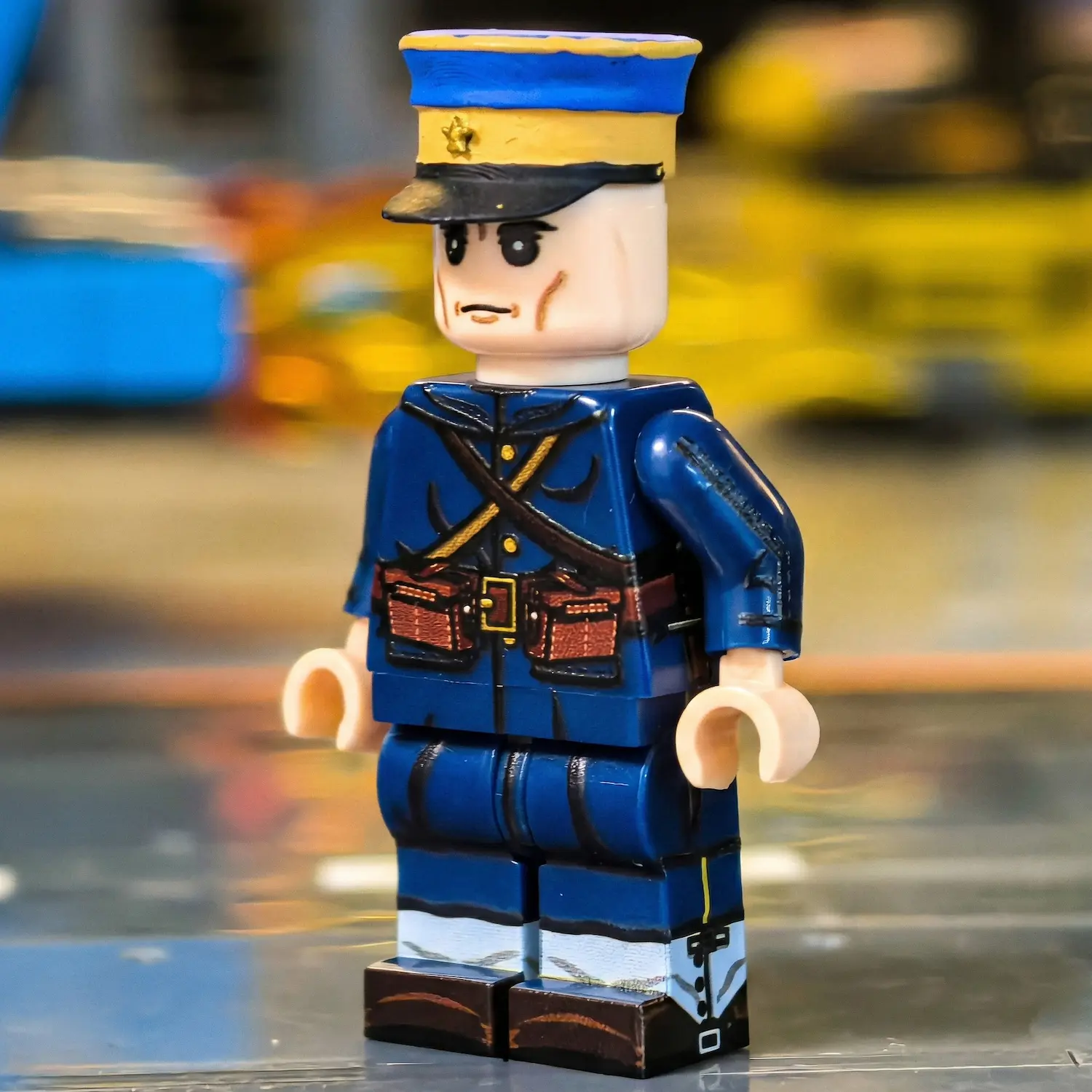 Minifigure – Imperial Japanese Army (IJA) Infantryman Russo Japanese War (Type 38 / Meiji 38 Dark Blue Uniform) (LEGO Compatible)