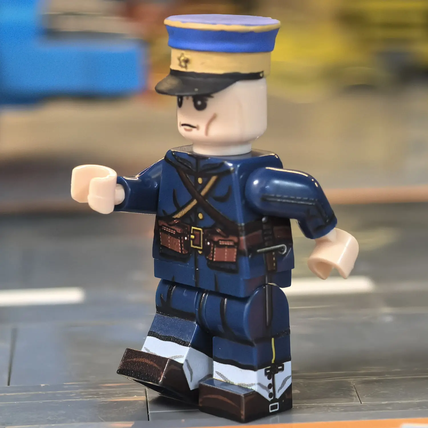 Minifigure – Imperial Japanese Army (IJA) Infantryman Russo Japanese War (Type 38 Meiji 38 Dark Blue Uniform) (LEGO Compatible)