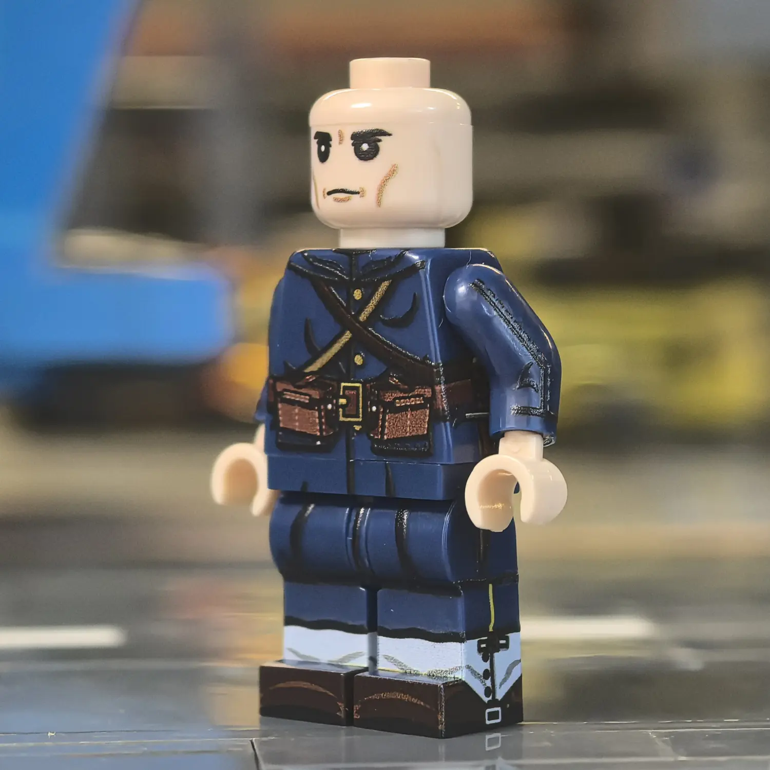Minifigure – Imperial Japanese Army (IJA) Infantryman Russo Japanese War (Type 38 Meiji 38 Dark Blue Uniform) (LEGO Compatible) 3