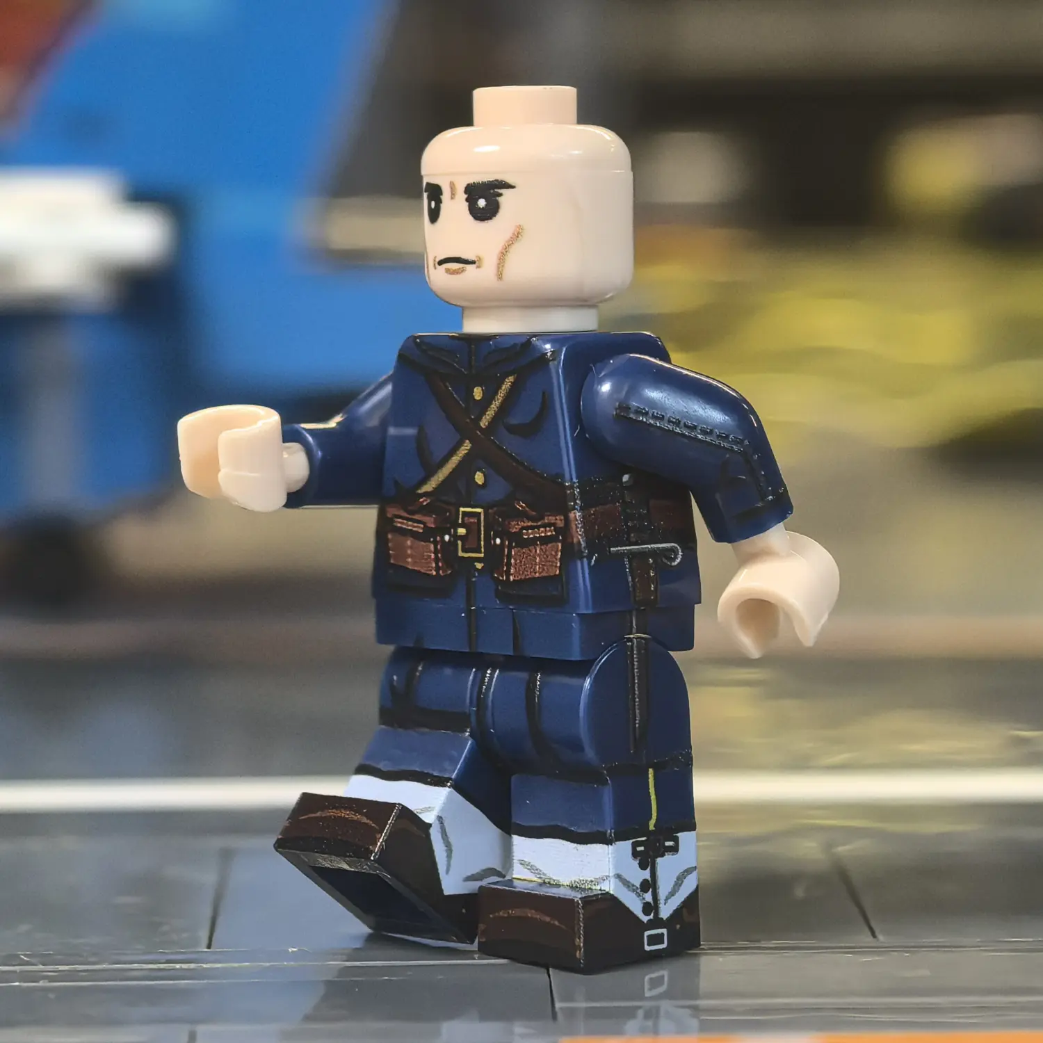 Minifigure – Imperial Japanese Army (IJA) Infantryman Russo Japanese War (Type 38 Meiji 38 Dark Blue Uniform) (LEGO Compatible)