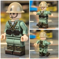 Minifigure – Japanese Imperial Army (IJA) Infantryman – Heavy Field Gear Variant WWII (LEGO Compatible)