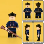 Minifigure – Late Qing Dynasty Infantry Soldier / Squad Leader (Imperial Chinese Army – "New Army" Era) (LEGO Compatible)