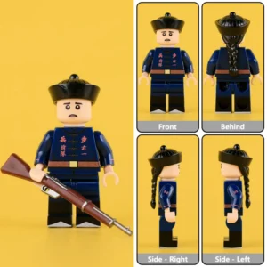 Minifigure – Late Qing Dynasty Infantry Soldier Squad Leader (Imperial Chinese Army – New Army Era) (LEGO Compatible)