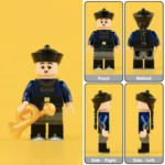 Minifigure – Qing Dynasty Imperial Army Bandsman / Trumpeter (LEGO Compatible)