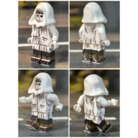 all sides of the Minifigure - Finnish Army Sniper The White Death (Simo Häyhä) (Winter War Era Soldier) (LEGO Compatible)