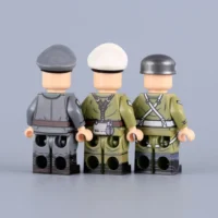 the back of the Minifigure - German Military Officers WWII (LEGO Compatible)