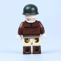 the back of the Minifigure – General George S. Patton Jr. (Commander of the U.S. Third Army) WWII (LEGO Compatible)