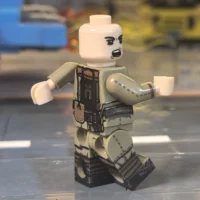 the back of the Minifigure – Imperial Japanese Army (IJA) Infantryman with Type 45 Uniform WWI (LEGO Compatible)