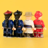 the back of the Minifigure – Late Qing Dynasty Imperial Army Series (The New Army & Boxer Rebellion Era Squad) (LEGO Compatible)