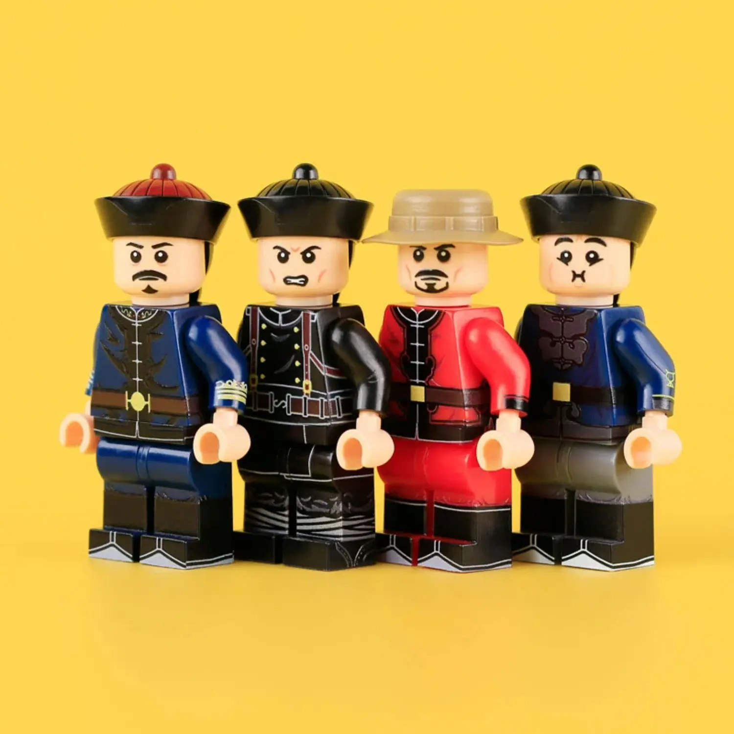the front of the Minifigure – Late Qing Dynasty Imperial Army Squad (LEGO Compatible) the front of the Minifigure – Late Qing Dynasty Imperial Army Squad (LEGO Compatible)