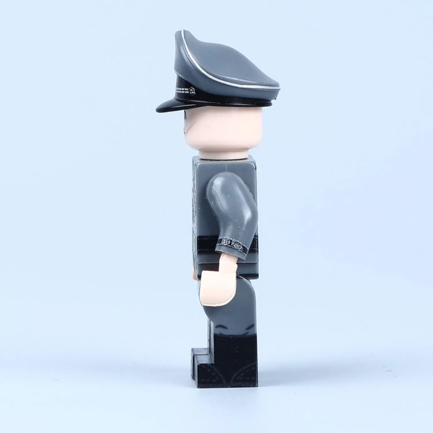 the left side of the Minifigure - Otto Skorzeny German Waffen-SS Officer Commando WWII (LEGO Compatible)