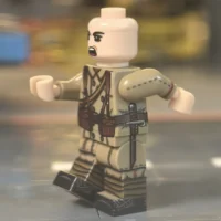 the left side of the Minifigure – Imperial Japanese Army (IJA) Infantryman with Type 45 Uniform WWI (LEGO Compatible)