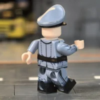 the right back side of the Minifigure - Willi Herold (The Executioner of Emsland) (LEGO Compatible)