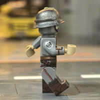 the right side of the Minifigure - Austro-Hungarian Empire Assault Trooper (Sturmtrupp Trench Raider) WWI (LEGO Compatible)2