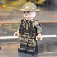 Minifigure - British Army Infantryman (The Tommy – Pattern 37 Battle Dress) WWII (LEGO Compatible)