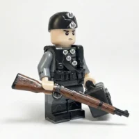 Minifigure - Heinz Linge (SS-Obersturmbannführer / Hitler's Personal Valet & Bodyguard) WWII (LEGO Compatible)