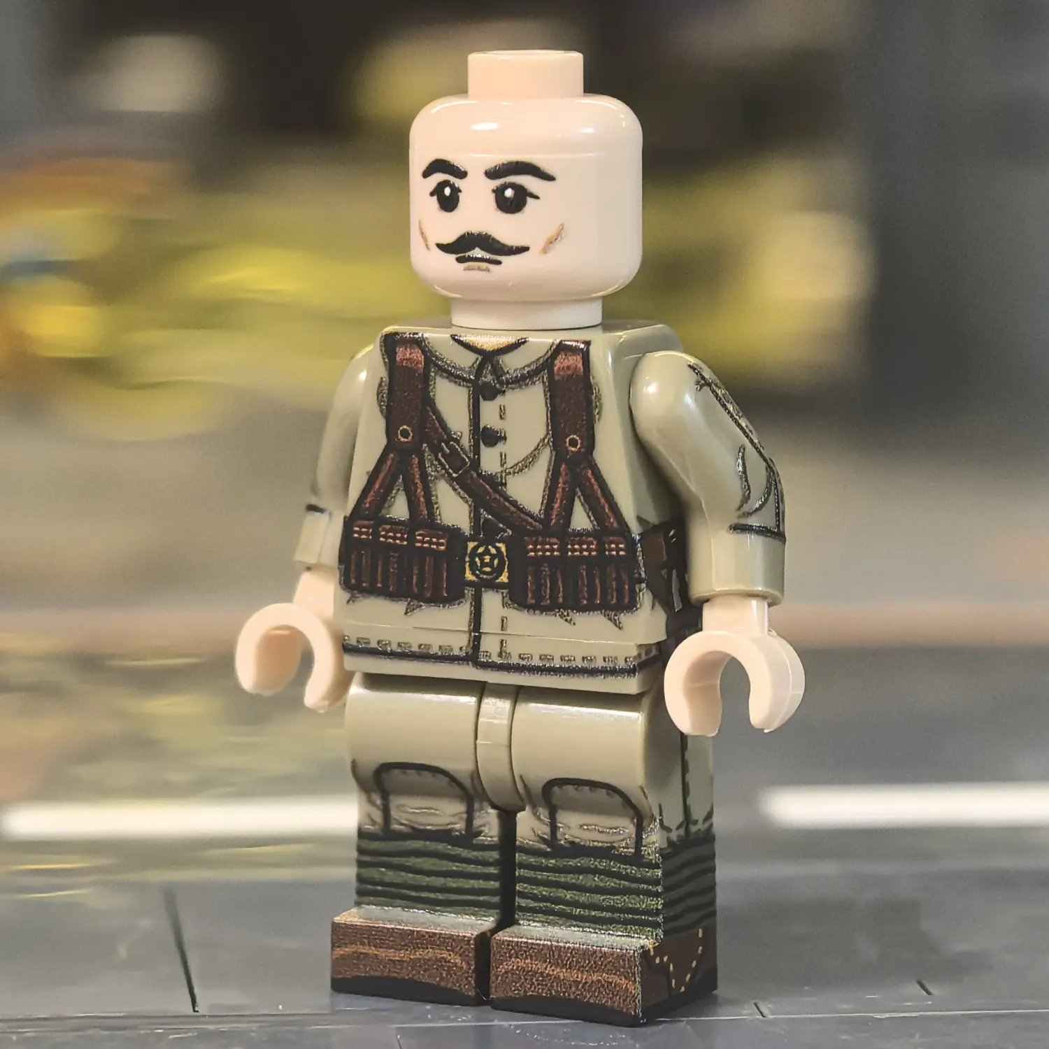 Minifigure - Ottoman Empire Infantryman (Turkish Soldier – Mehmetçik) WWI (LEGO Compatible) without hat