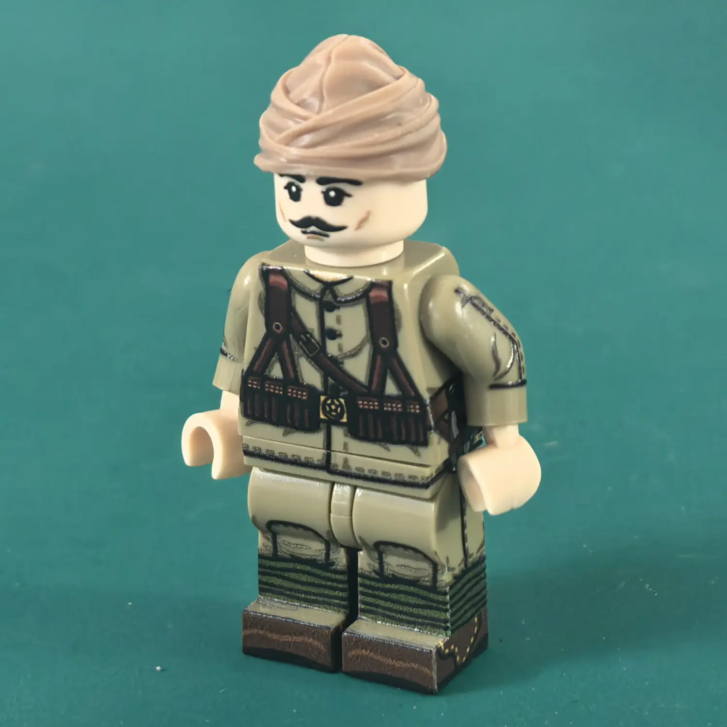 Minifigure - Ottoman Empire Infantryman (Turkish Soldier – Mehmetçik) WWI (LEGO Compatible)