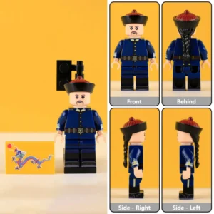 Minifigure – Late Qing Dynasty Army Commander (General) (Imperial New Army High Command) (LEGO Compatible)