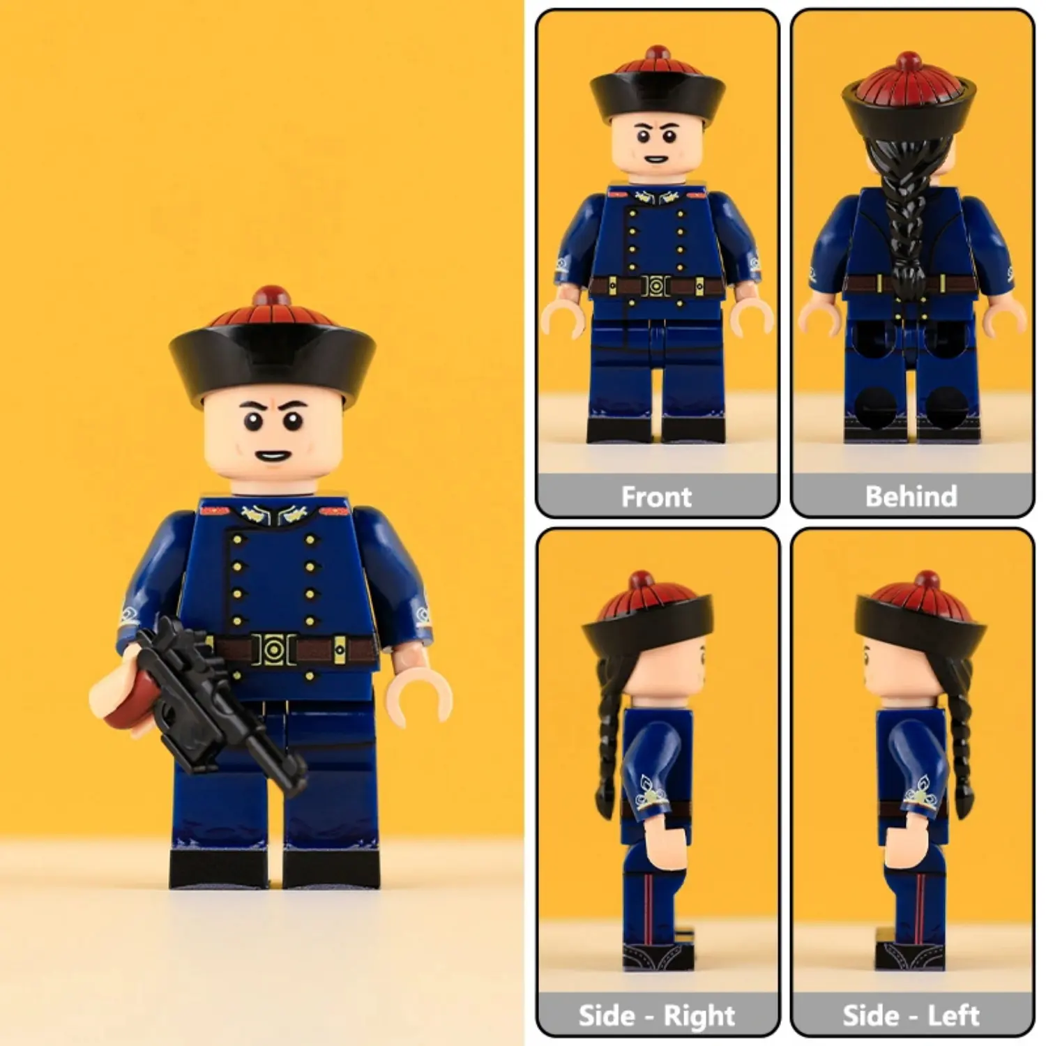 Minifigure – Late Qing Dynasty Infantry Officer (Imperial New Army Commander) (LEGO Compatible)