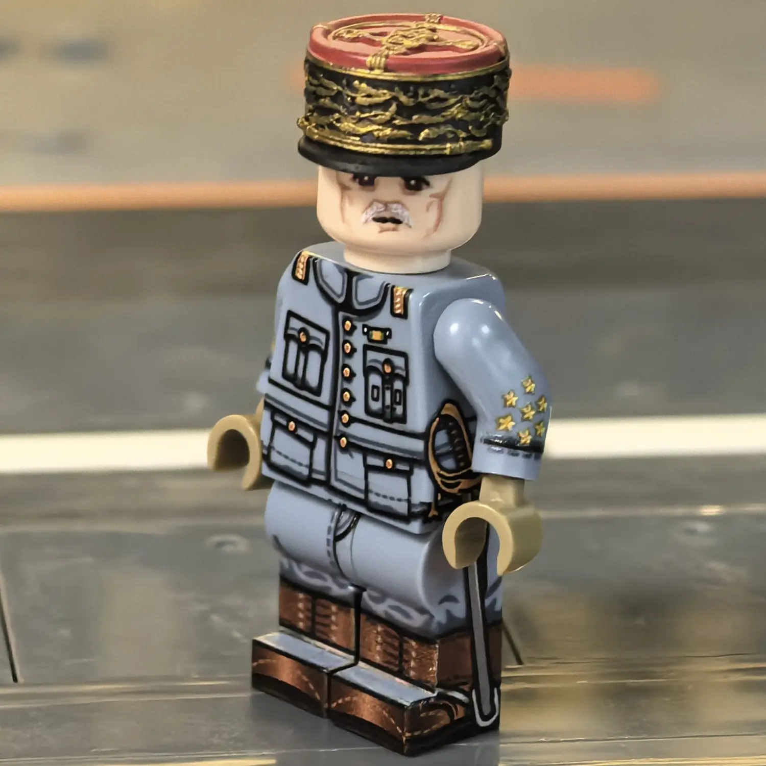 Minifigure – Marshal Philippe Pétain (French Army Commander-in-Chief - World War I, 1917) (LEGO Compatible) 4