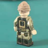 the back of the Minifigure - Ottoman Empire Infantryman (Turkish Soldier – Mehmetçik) WWI (LEGO Compatible)