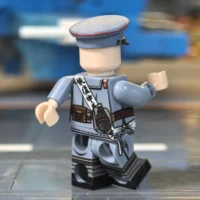 the back of the Minifigure – Chinese War Participation Army Soldier (Republic of China – Beiyang Government Vanguard) (LEGO Compatible) Minifigure – Chinese "War Participation Army" Soldier WWI (Republic of China – Beiyang Government Vanguard) (LEGO Compatible) (Without Cap)