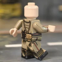 the back of the Minifigure – Imperial Japanese Army (IJA) Infantryman (46th Infantry Regiment – Siege of Tsingtao) WWI (LEGO Compatible)