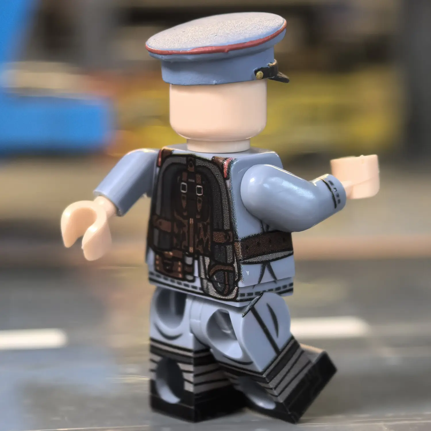 the back of the Minifigure – Republic of China Infantryman WWI (Beiyang Army Regular Soldier - Allied Powers) (LEGO Compatible) the back of the Minifigure – Republic of China Infantryman WWI (Beiyang Army Regular Soldier - Allied Powers) (LEGO Compatible)