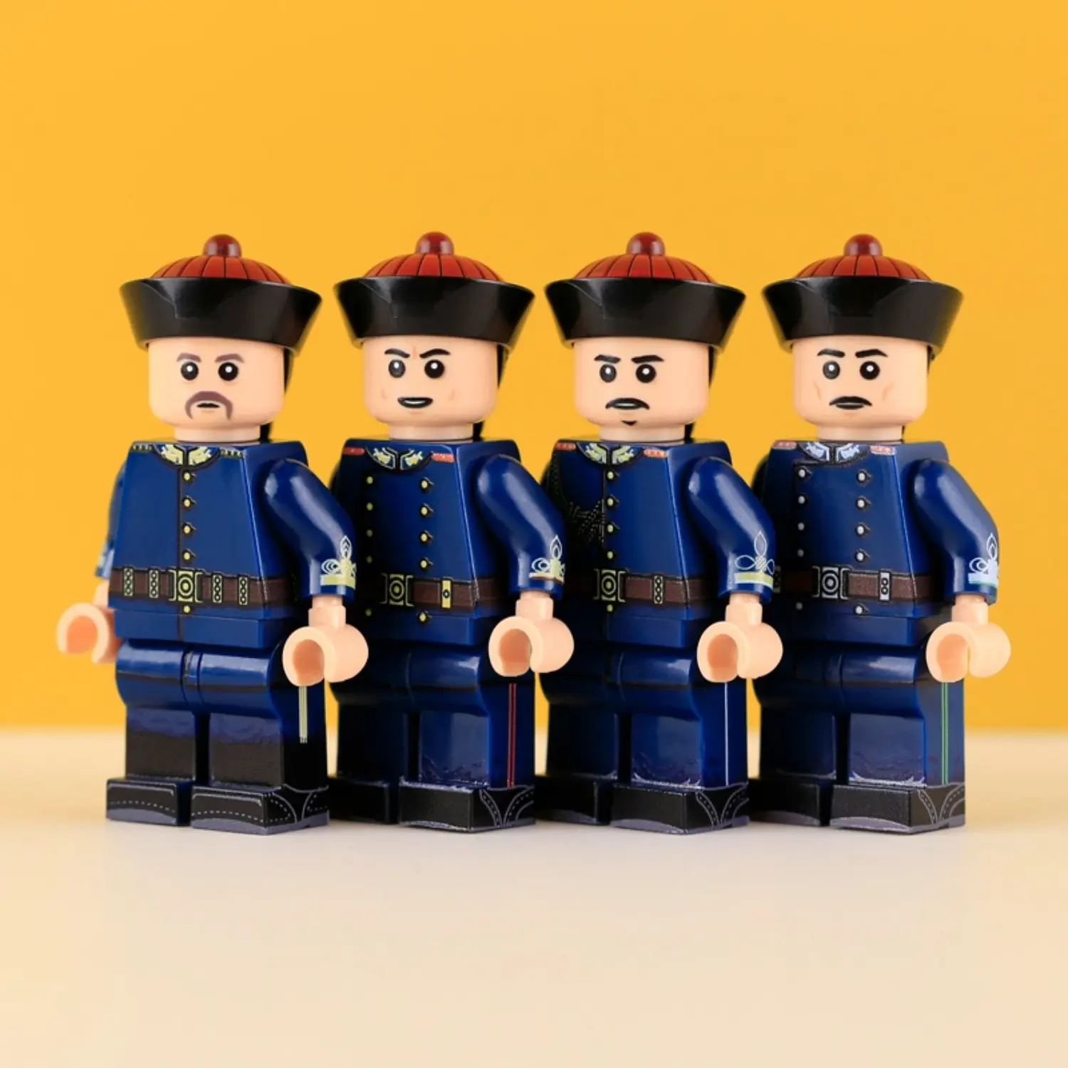 Minifigure – Late Qing Dynasty "New Army" Officers (LEGO Compatible)